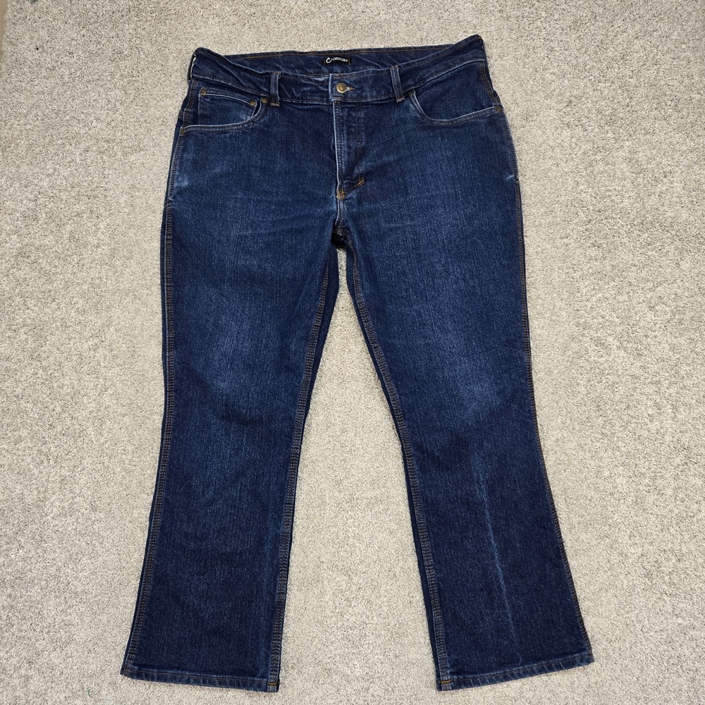 Origin Maine‎ Jeans Men's 38x28 Blue Bootcut USA MADE distressed stretch